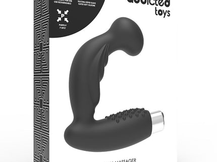 ADDICTED TOYS - PROSTATIC VIBRATOR RECHARGEABLE MODEL 3 - BLACK