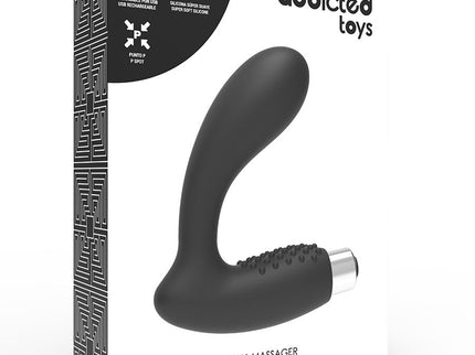 ADDICTED TOYS - PROSTATIC VIBRATOR RECHARGEABLE MODEL 5 - BLACK