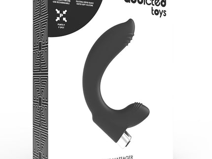 ADDICTED TOYS - PROSTATIC VIBRATOR RECHARGEABLE MODEL 7 - BLACK
