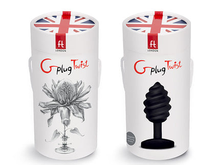 G-VIBE - GPLUG TWIST WITH VIBRATION BLACK