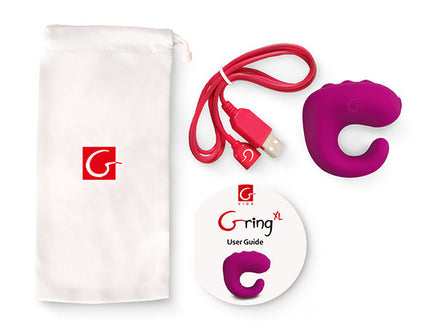 G-VIBE - FUN TOYS GRING VIBRATOR RING XL SWEET RASPBERRY