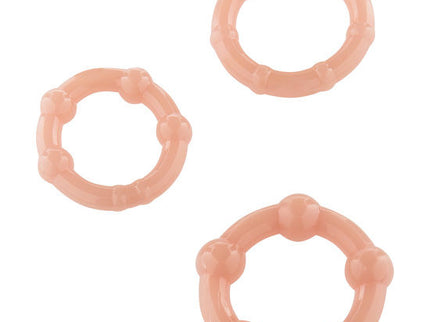 SEVEN CREATIONS - SET OF THREE SKIN PENIS RINGS