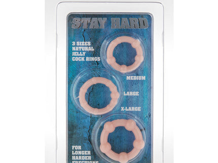 SEVEN CREATIONS - SET OF THREE SKIN PENIS RINGS