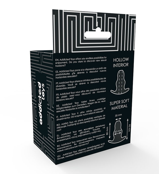 ADDICTED TOYS - MEDIUM ANAL DILATOR 9.5 CM - TRANSPARENT