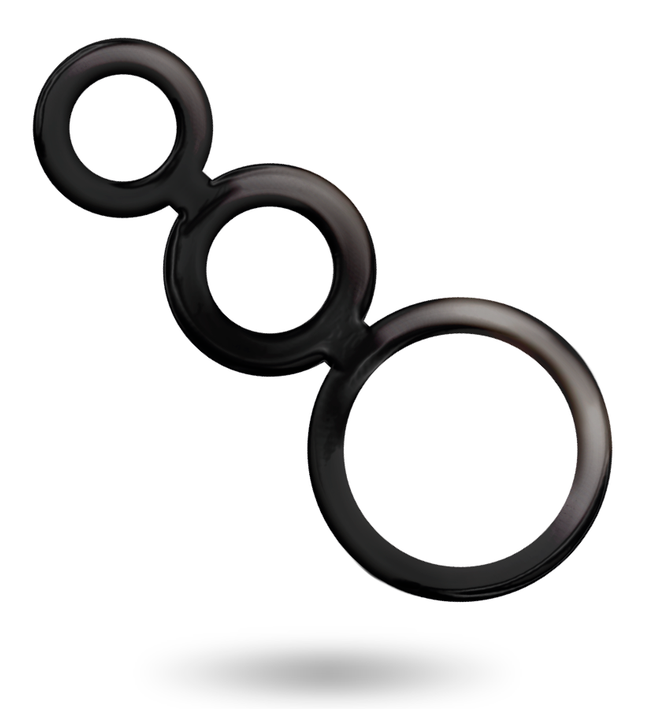 ADDICTED TOYS - RINGS SET FOR PENIS - SMOKED