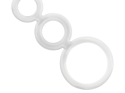ADDICTED TOYS - RINGS SET FOR PENIS TRANSPARENT