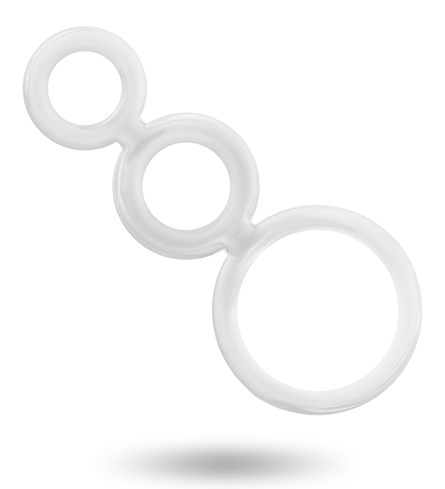 ADDICTED TOYS - RINGS SET FOR PENIS TRANSPARENT