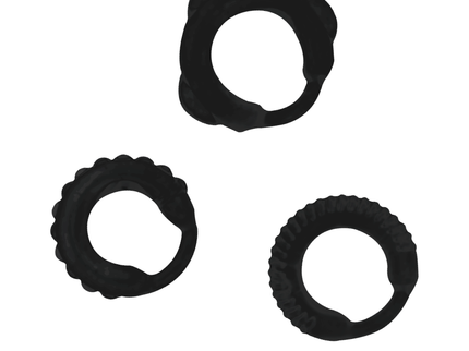 ADDICTED TOYS - C-RING SET BLACK