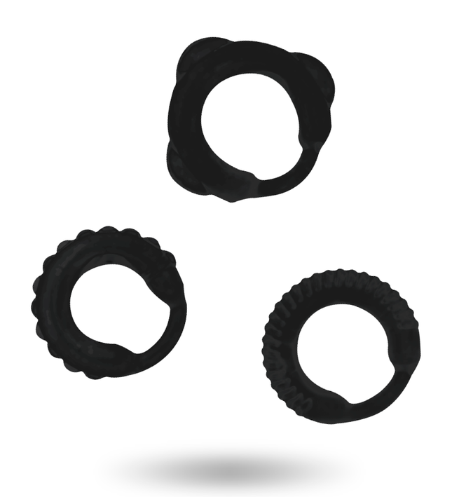 ADDICTED TOYS - C-RING SET BLACK