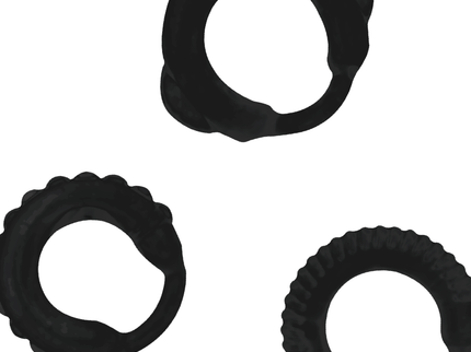 ADDICTED TOYS - C-RING SET BLACK
