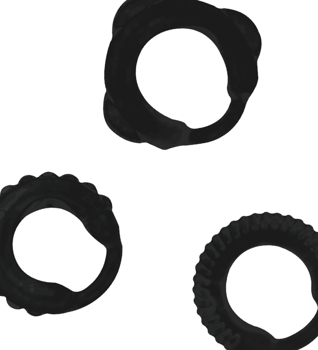 ADDICTED TOYS - C-RING SET BLACK