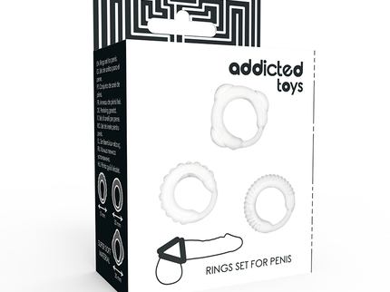 ADDICTED TOYS - C-RING SET CLEAR