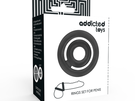 ADDICTED TOYS - POTENZ- C-RING PENIS BLACK
