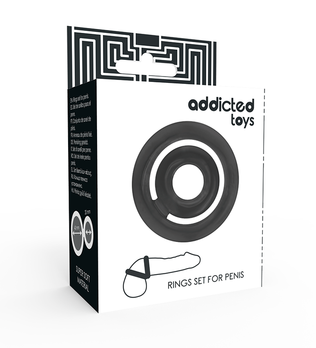 ADDICTED TOYS - POTENZ- C-RING PENIS BLACK