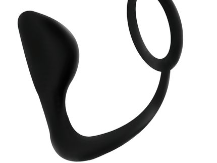 ADDICTED TOYS - ANAL PLUG WITH BLACK PENIS RING