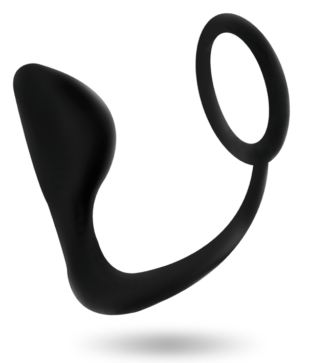 ADDICTED TOYS - ANAL PLUG WITH BLACK PENIS RING