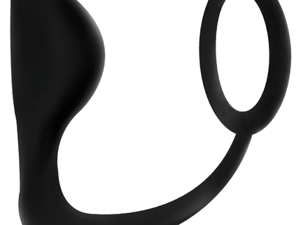 ADDICTED TOYS - ANAL PLUG WITH BLACK PENIS RING