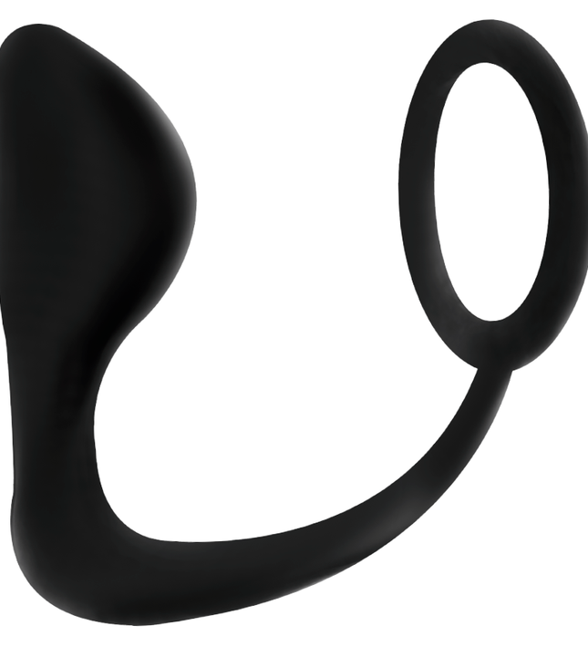 ADDICTED TOYS - ANAL PLUG WITH BLACK PENIS RING