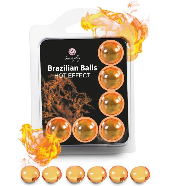 SECRETPLAY - SET 6 BRAZILIAN BALLS HEAT EFFECT