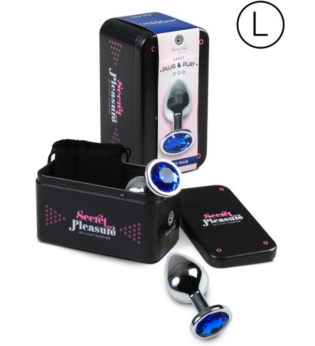 SECRETPLAY - ANAL PLUG SIZE L BLUE