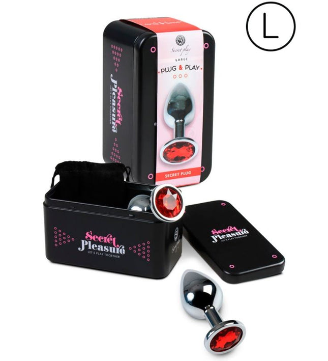 SECRETPLAY - ANAL PLUG SIZE L RED
