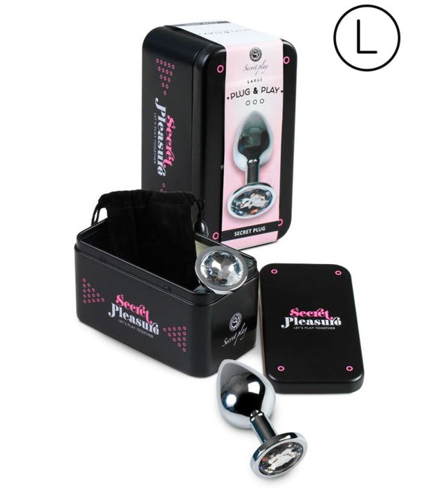 SECRETPLAY - ANAL PLUG SIZE L - CLEAR