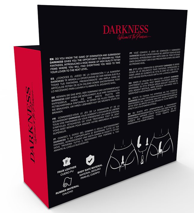 DARKNESS - PANTIES WITH PLUG AND INTERCHANGEABLE DILDO