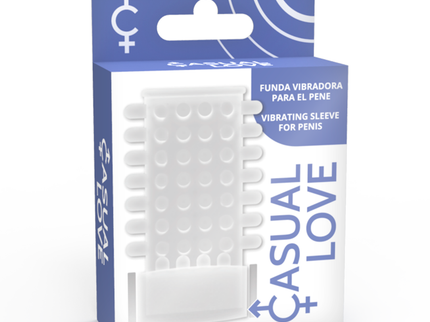 CASUAL LOVE - RING VIBRATING SLEEVE TRANSPARENT
