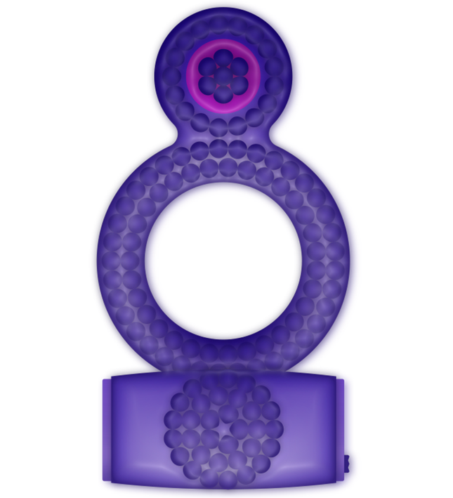 CASUAL LOVE - RING VIBRATING DOUBLE PLEASURE PURPLE