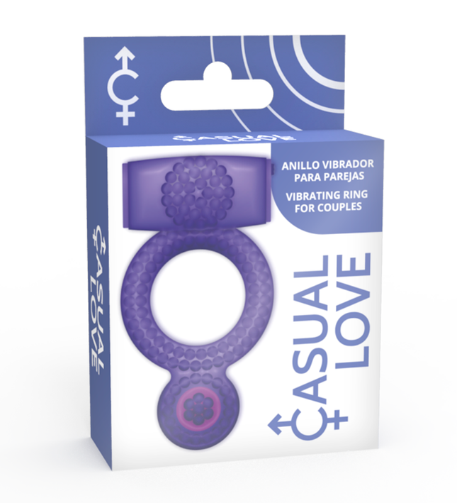 CASUAL LOVE - RING VIBRATING DOUBLE PLEASURE PURPLE