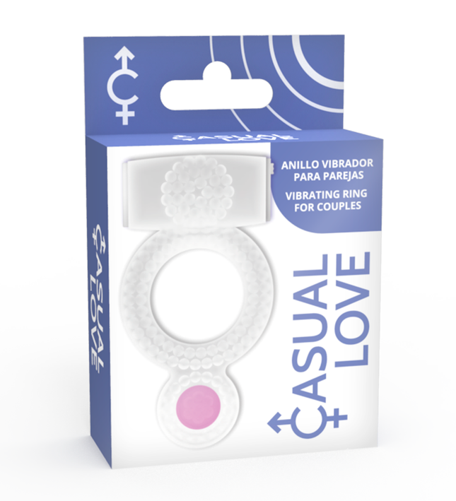 CASUAL LOVE - RING VIBRATING DOUBLE PLEASURE TRANSPARENT