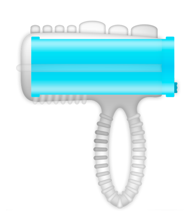 CASUAL LOVE - RING TONGUE VIBRATING BLUE