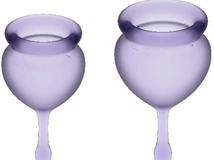 SATISFYER - FEEL GOOD MENSTRUAL CUP PURPLE 15 + 20 ML