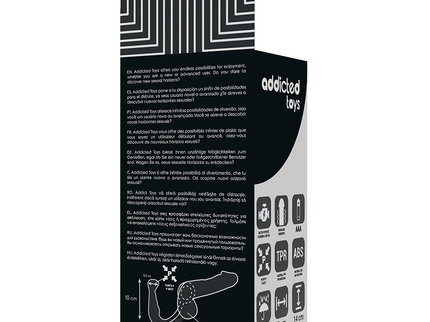 ADDICTED TOYS - VIBRATOR PROST TICO BLACK 10 CM