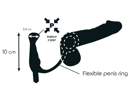 ADDICTED TOYS - VIBRATOR PROST TICO BLACK 10 CM