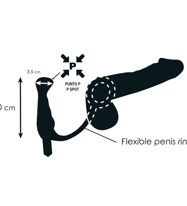 ADDICTED TOYS - VIBRATOR PROST TICO BLACK 10 CM