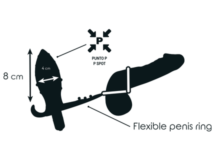 ADDICTED TOYS - ANAL PLUG WITH DOUBLE BLACK RING