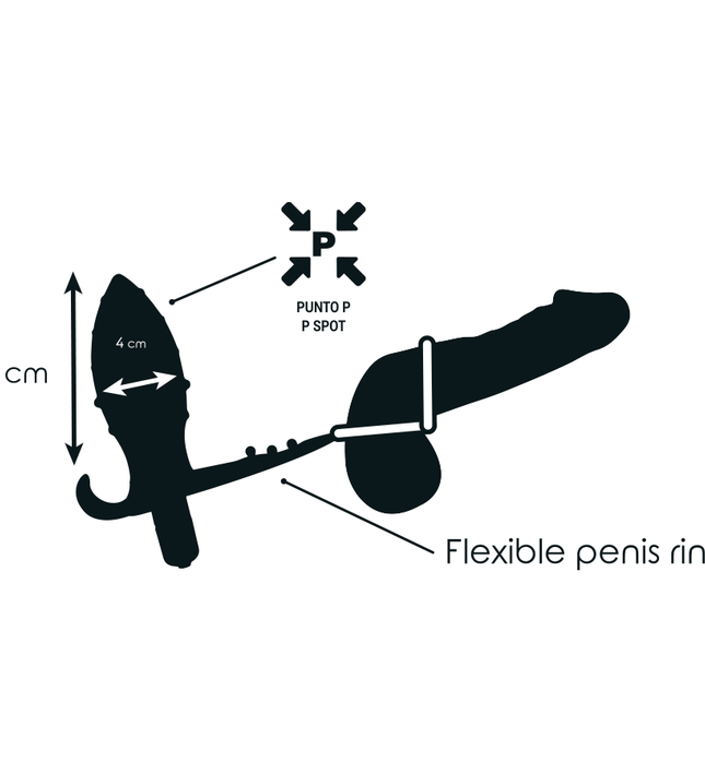 ADDICTED TOYS - ANAL PLUG WITH DOUBLE BLACK RING