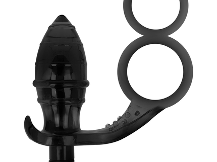 ADDICTED TOYS - ANAL PLUG WITH DOUBLE BLACK RING