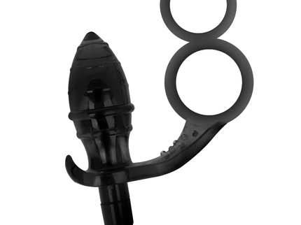 ADDICTED TOYS - ANAL PLUG WITH DOUBLE BLACK RING
