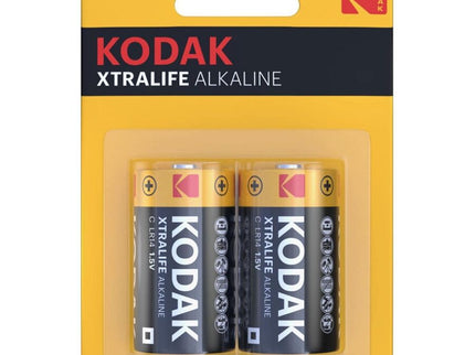 KODAK - XTRALIFE ALKALINE BATTERIES C X 2 UNITS