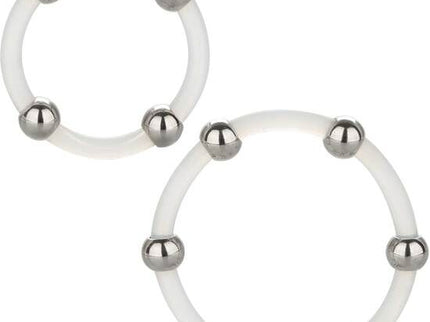 CALEXOTICS - STEEL BEADED SILICONE RING SET