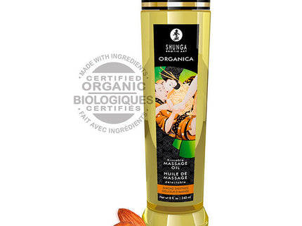 SHUNGA - ORGANIC ALMOND MASSAGE OIL 240 ML