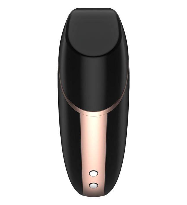 SATISFYER - LOVE TRIANGLE AIR PULSE STIMULATOR & VIBRATOR BLACK