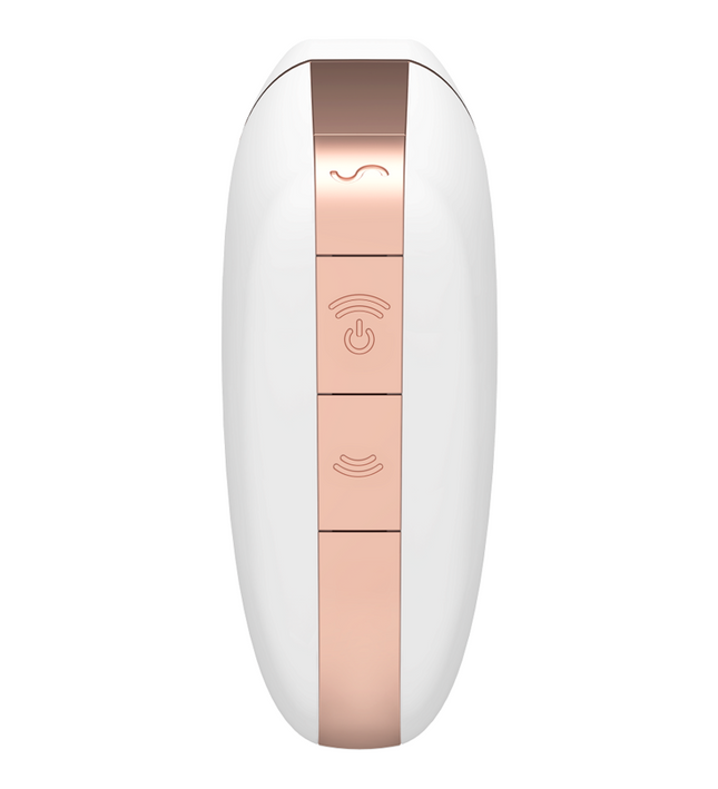 SATISFYER - LOVE TRIANGLE AIR PULSE STIMULATOR & VIBRATOR BLACK