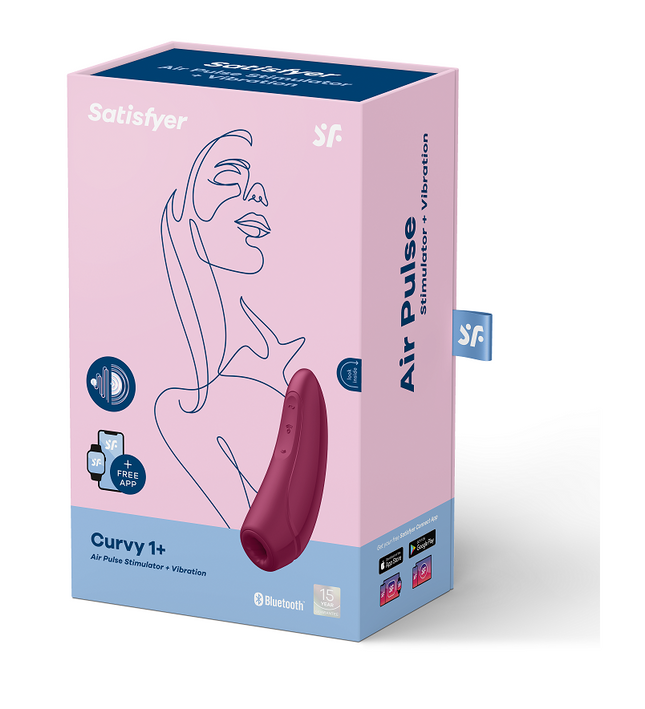SATISFYER - CURVY 1 + RED PINK