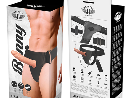 HARNESS ATTRACTION - RNES HOLLOW BENNY WITH VIBRATOR 15 CM -O- 4.5 CM