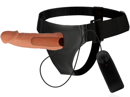 HARNESS ATTRACTION - WILLIAN HOLLOW RNES WITH VIBRATOR 17 CM -O- 4.5 CM