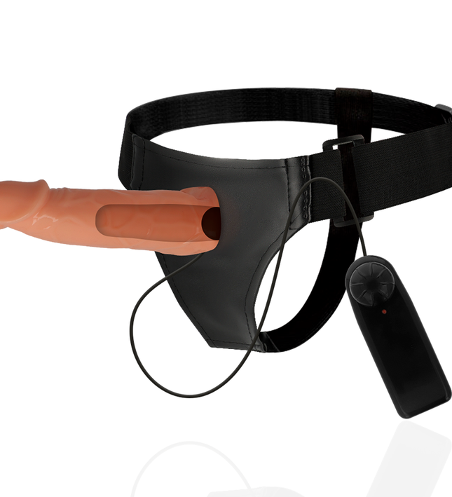 HARNESS ATTRACTION - WILLIAN HOLLOW RNES WITH VIBRATOR 17 CM -O- 4.5 CM