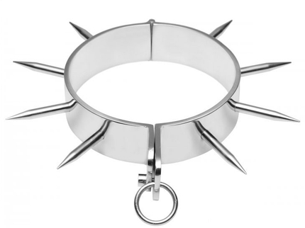 METAL HARD - BDSM SLAVE COLLAR WITH POINTS
